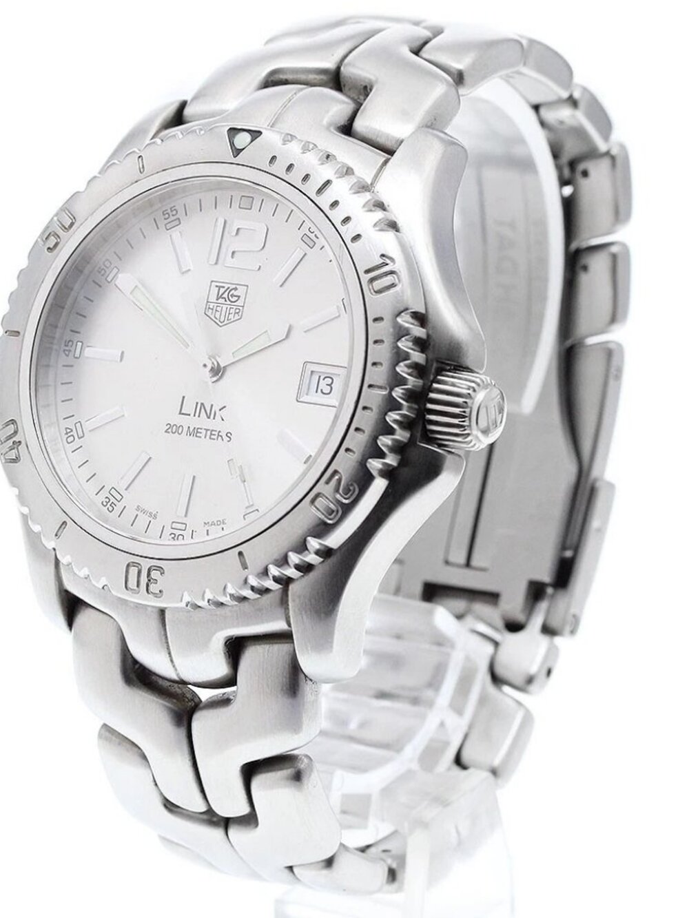 TAG HEUER Link WT1112-0 Date Silver Dial Quartz Men's Watch_904442